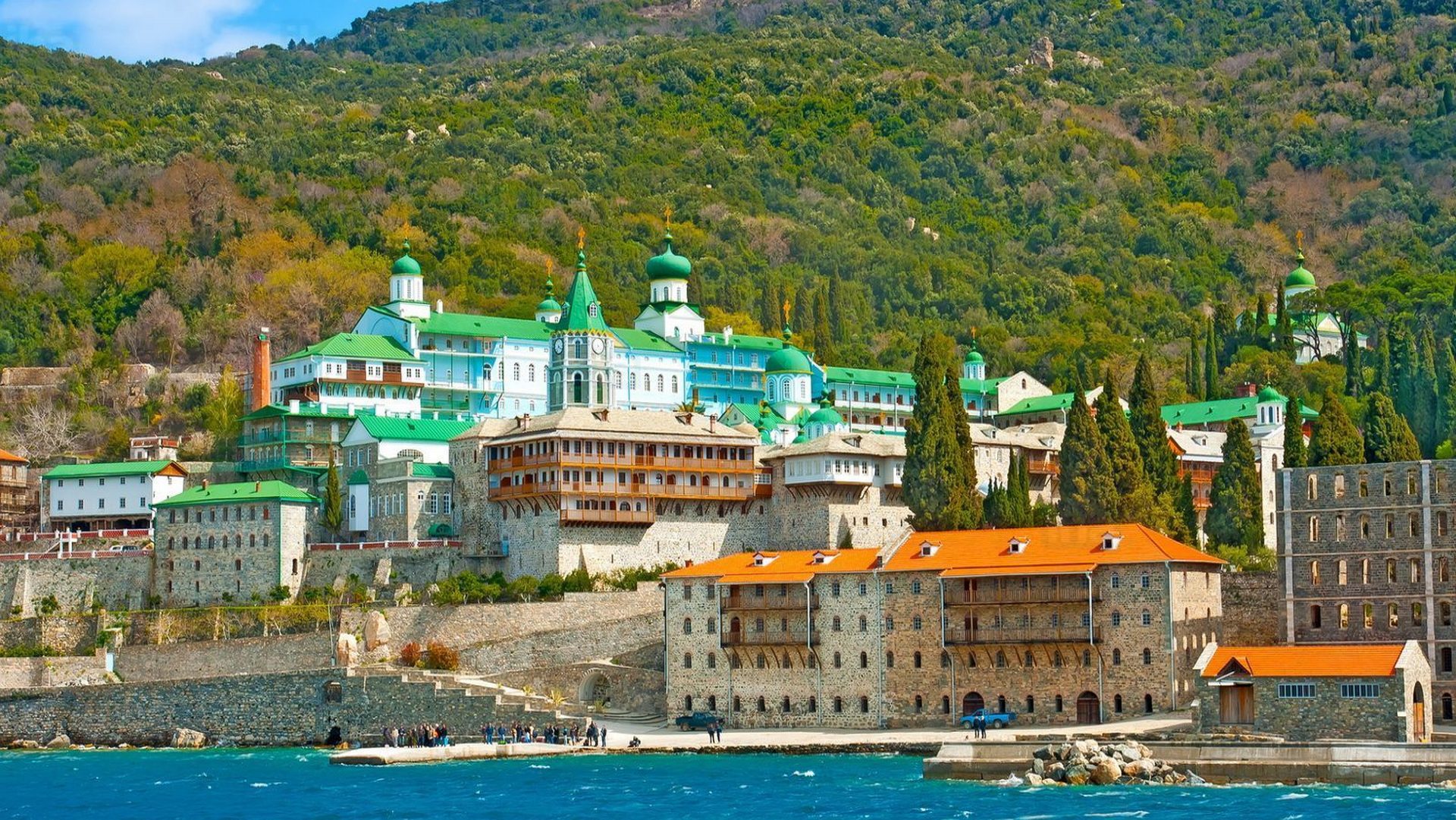 Le monastère orthodoxe-russe de Saint Panteleimon au Mont Athos (photo: DR) 