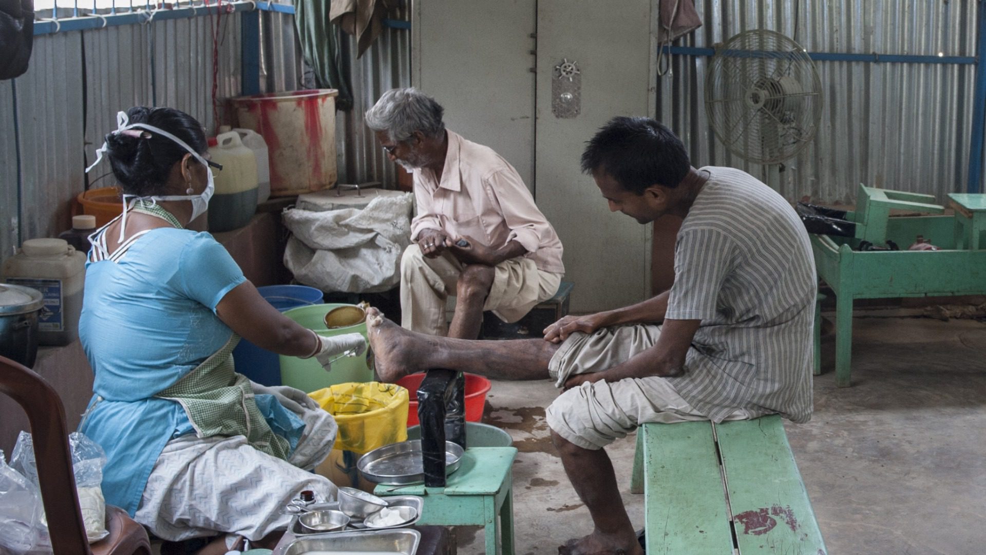 Inde Clinique de Chitpur, au nord de Calcutta  (Photo: Fondation Calcutta Espoir www.calcutta-espoir.ch) 