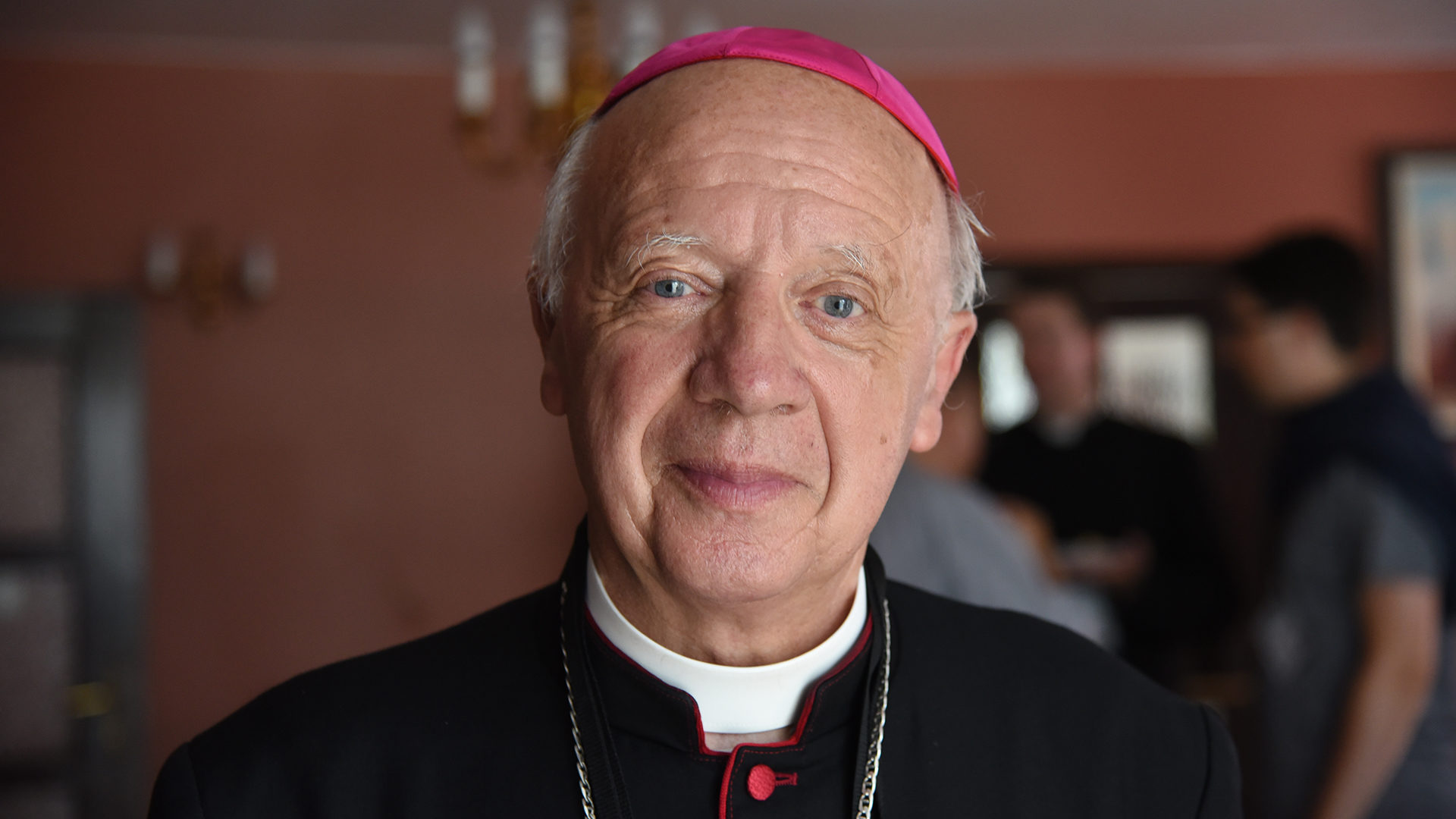 Mgr Jean-Claude Boulanger, évêque de Bayeux-Lisieux aux JMJ. (Photo: P.Pistoletti)