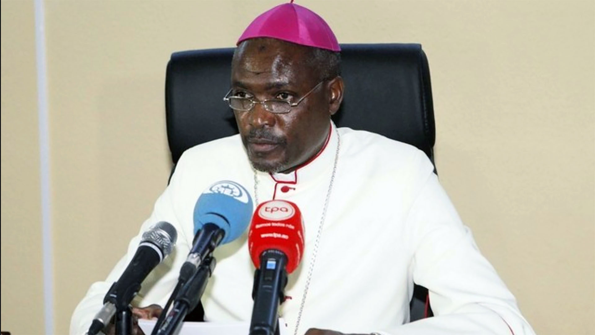 Mgr Gabriel Mbiligui, archevêque de Lubango et président du Symposium des conférences épiscopales d'Afrique et de Madagascar (SCEAM) | © apostoladoangola.org