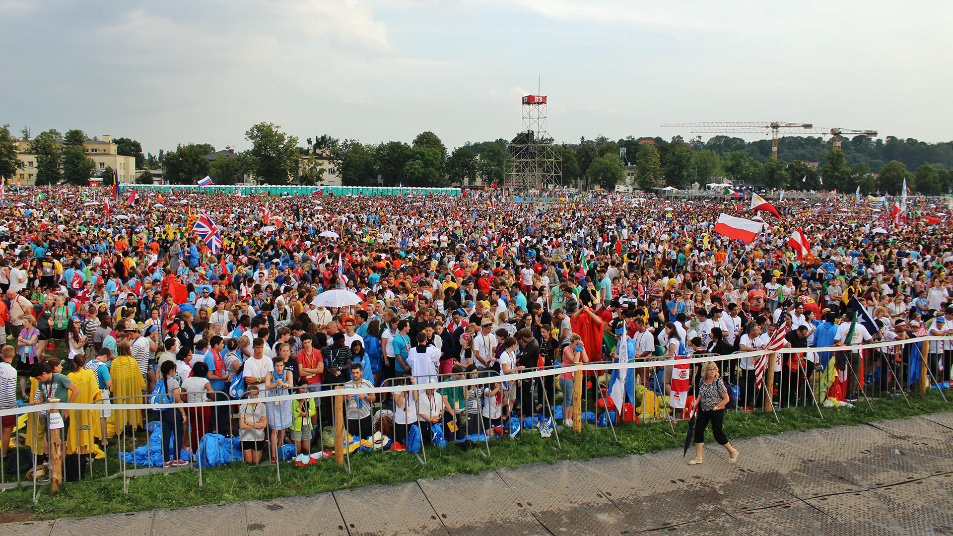 Foule aux JMJ de Cracovie | © Yves Crettaz