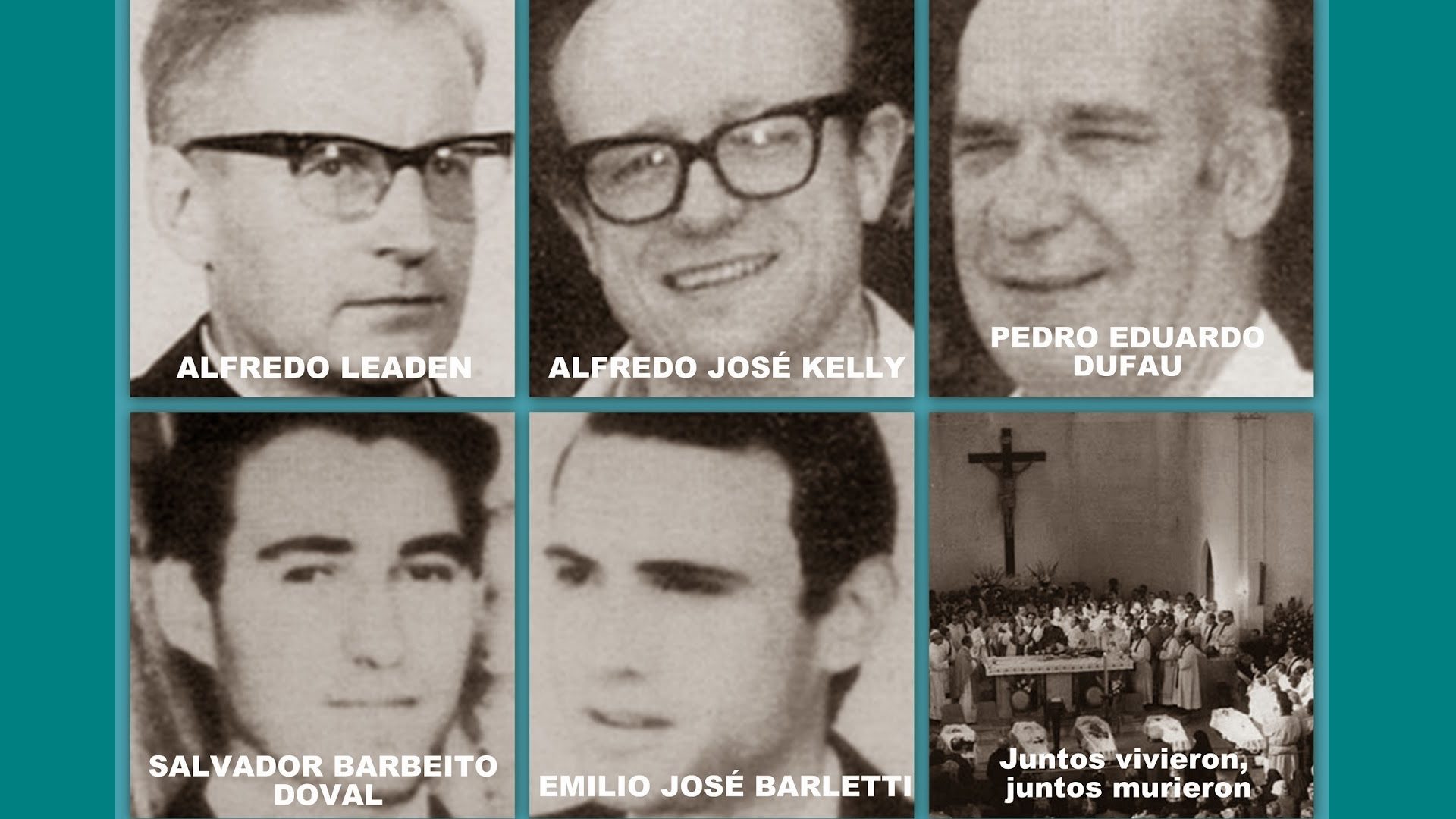 Les cinq religieux pallottins assassinés le 4 juillet 1976 à Buenos Aires (photo DR)