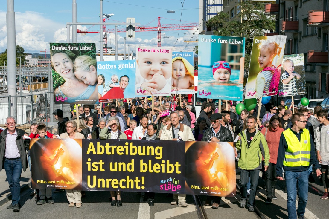 La Marche pour la vie, à Zurich en 2015. (Photo: Marche pour la vie).
