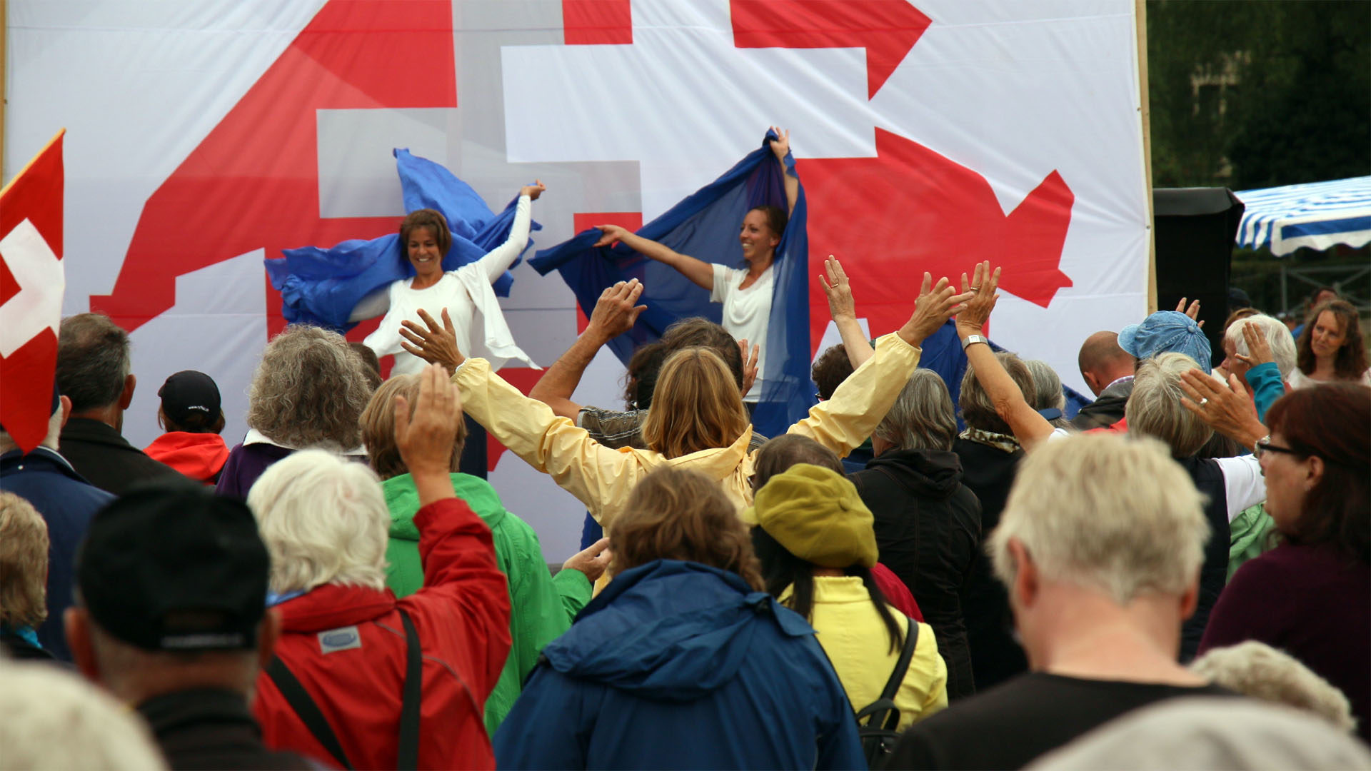 Rassemblement de "Prière pour la Suisse" le 19 septembre 2015 à Berne, à la veille du Jeûne fédéral. (Photo: kath.ch/© zVg)