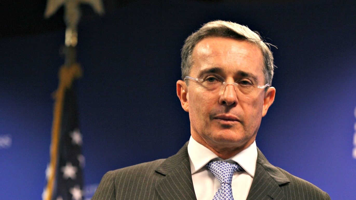 L'ancien président colombien Alvaro Uribe Velez (Photo:Centre for American Progress/Flickr/ CC BY-ND 2.0)