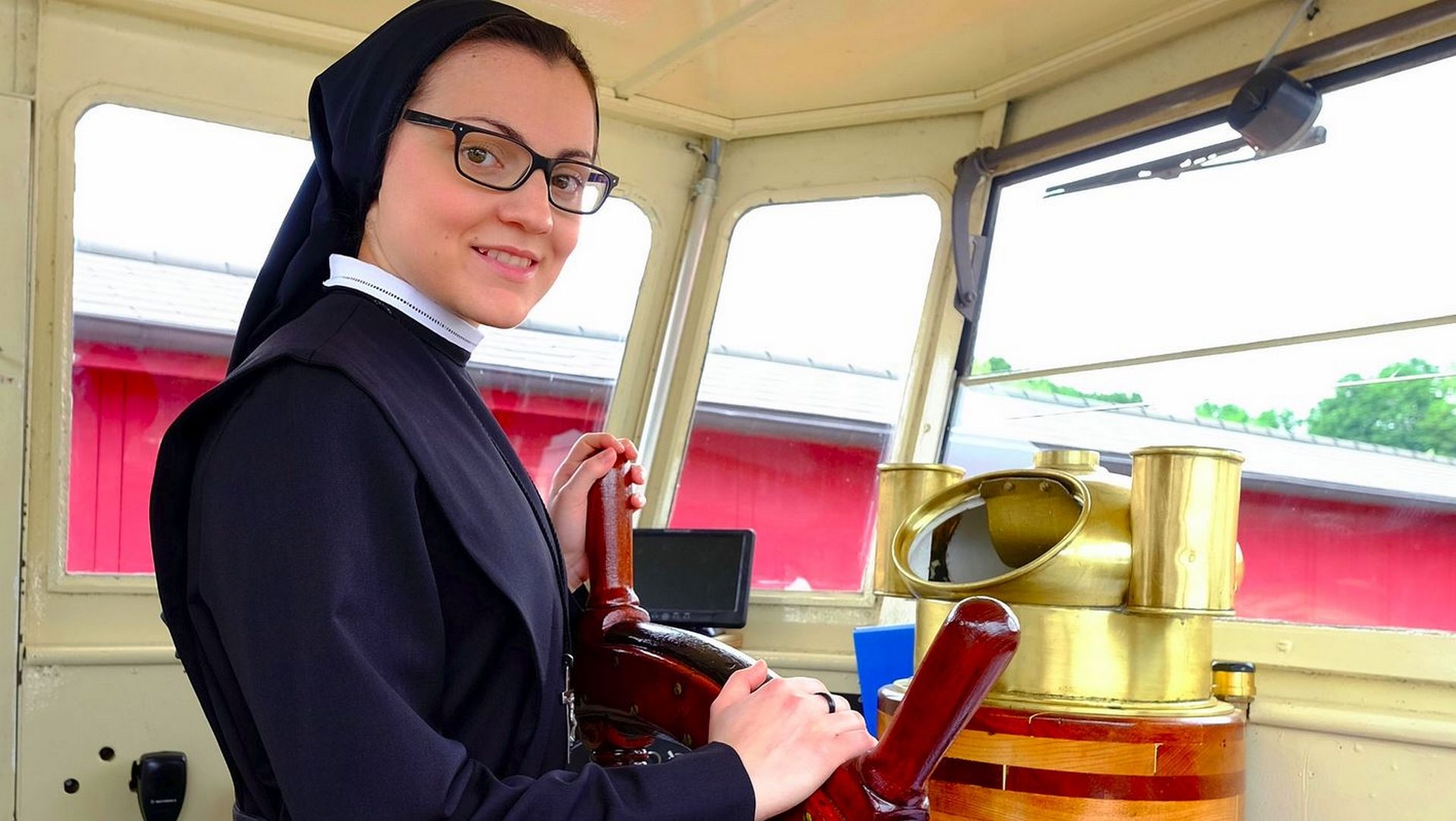 Soeur Cristina Scuccia, aux commandes du 'Titanic' (photo Twinam service de presse) 