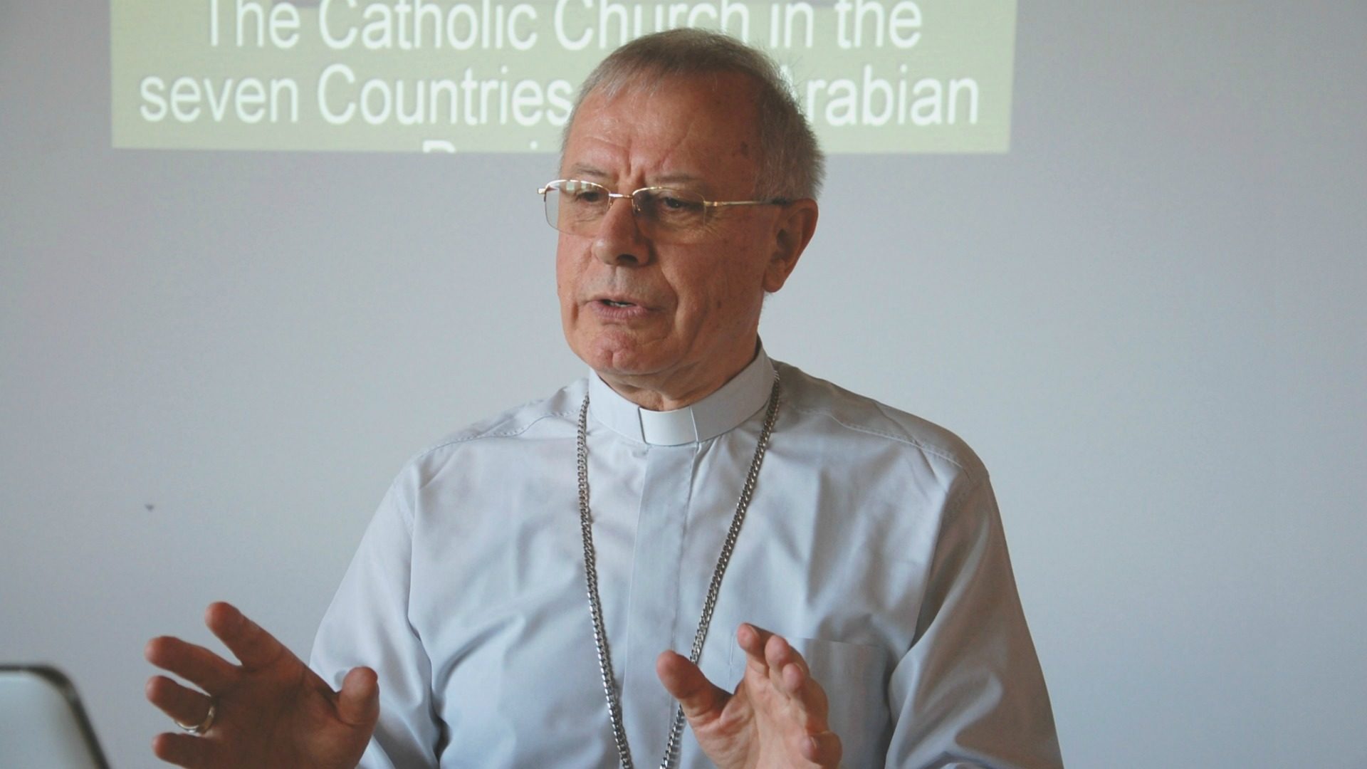 Mgr Paul Hinder, vicaire apostolique d'Arabie du Sud  (Photo:  Jacques Berset)