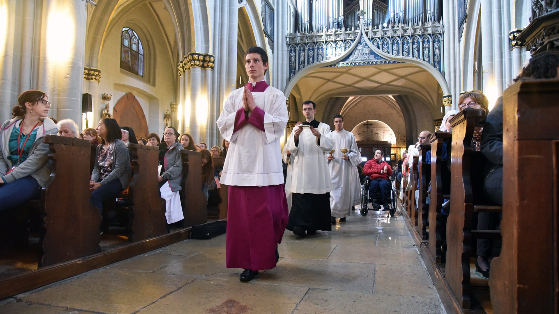 Chaque évènement liturgique doit être vécu "avec le regard fixé sur Jésus et sur son visage miséricordieux". (Photo: Pierre Pistoletti)