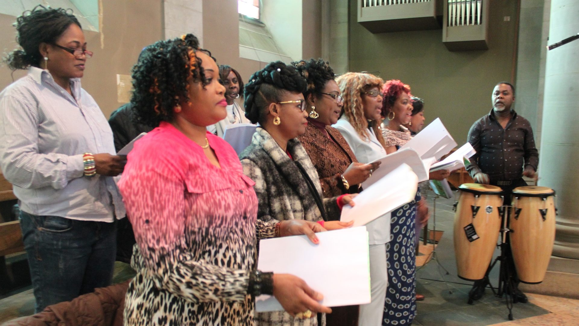 Les commuautés africaines animent les paroisses romandes (photo Bernard Litzler) 