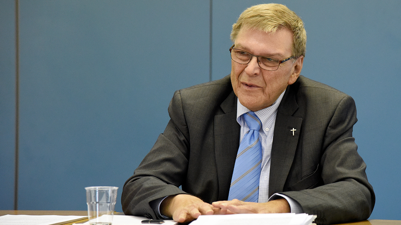 Mgr Rémy Berchier souhaite dynamiser l'Eglise catholique dans la partie francophone du canton de Fribourg (Photo: Pierre Pistoletti)