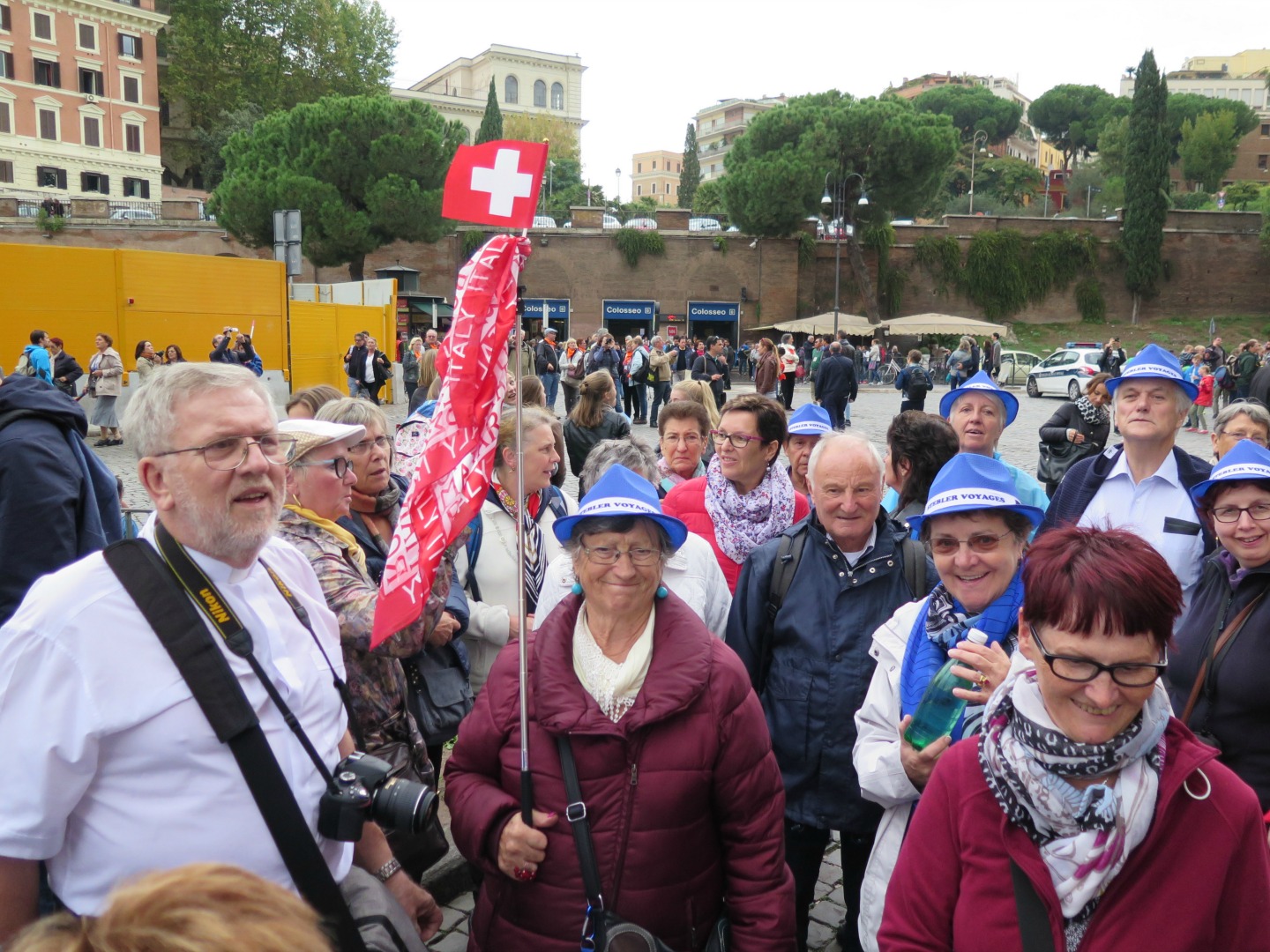Des Jurassiens ont fait partie des 19 millions de pèlerins qui ont rejoint Rome (Photo:Rémy Charmillot)