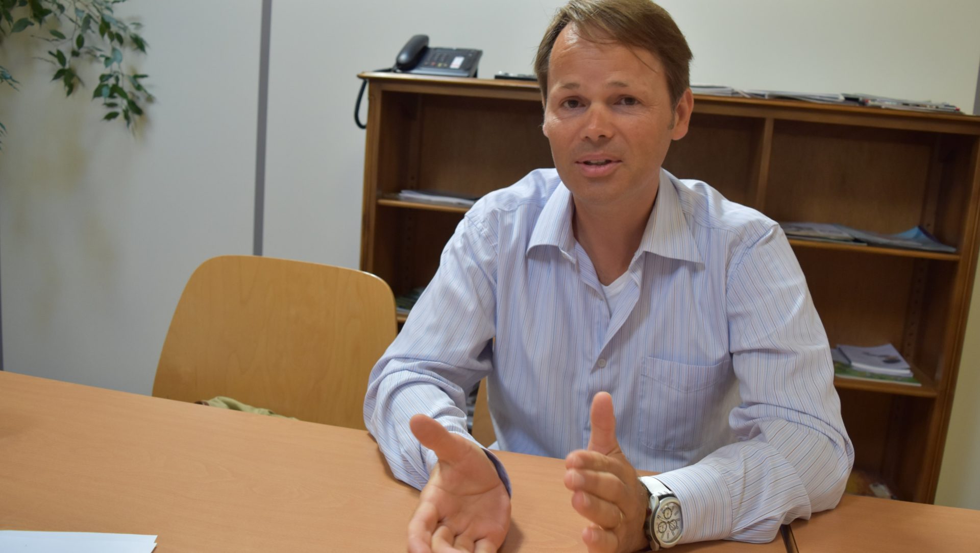 Olivier Messer, assistant pastoral laïc en charge de l'Accueil Sainte-Elisabeth  à Fribourg  (Photo:  Jacques Berset)