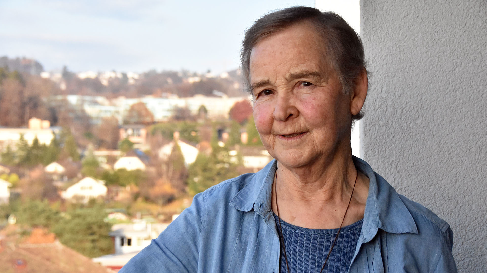 Sœur Marie-Estelle Perrin, petite sœur de Jésus établie à Lausanne, au cœur du monde. (Photo: Grégory Roth)