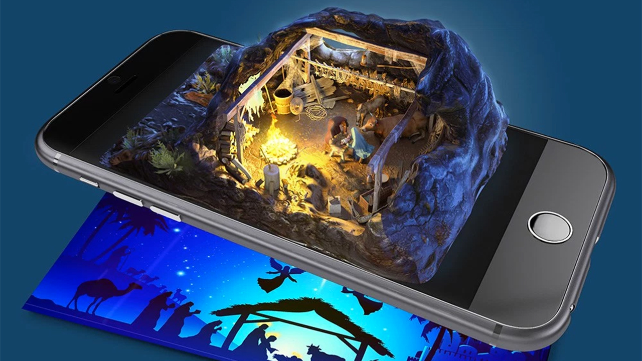 L'application Christmas AR Now: une immersion en 3D dans la crèche de Bethléem (photo: christmas-ar.com)