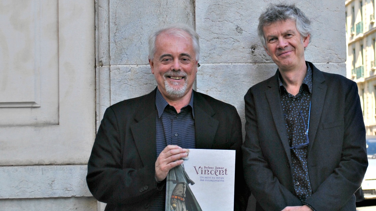Les auteurs de BD Jean Dufaux (g.) et Martin Jamar collaborent depuis 25 ans (Photo: Raphaël Zbinden)