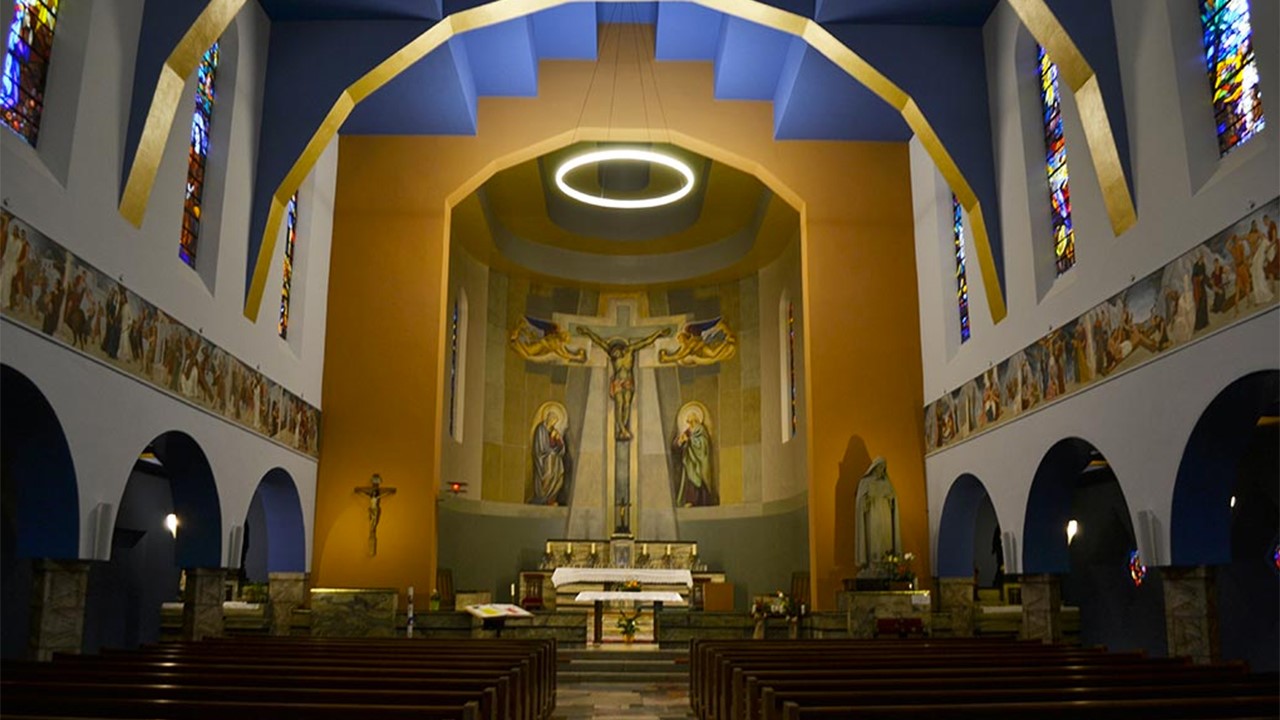 L'église de Noës, en Valais, a été récemment rénovée par le bureau d'architecture Genoud (Photo:Genoud architecture)