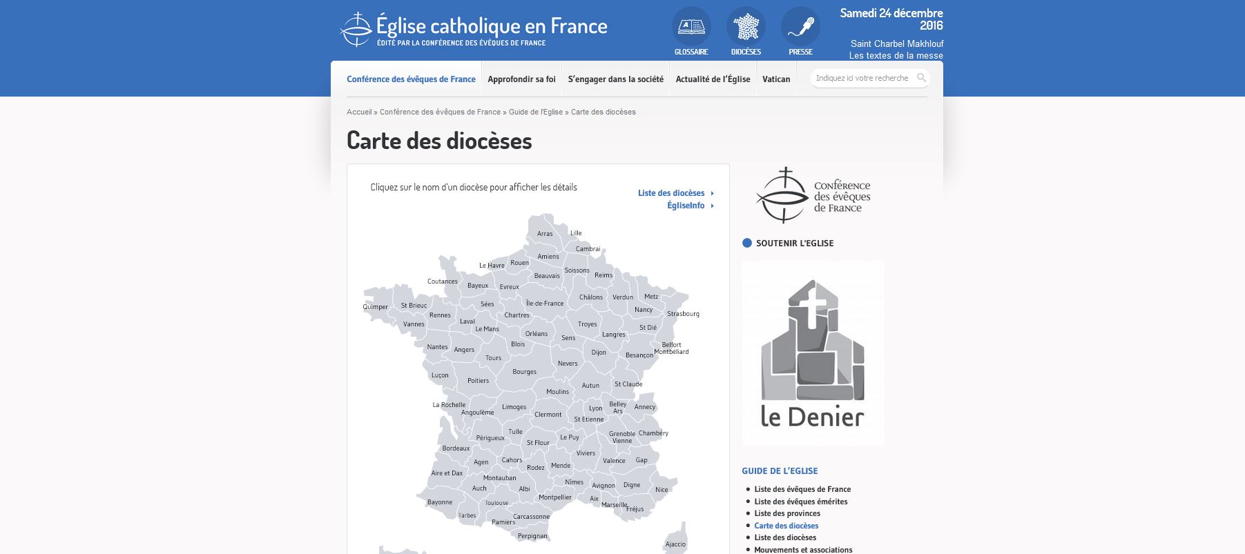 La CEF n'hébergera plus les sites internet des diocèses (www. eglise.catholique.fr)