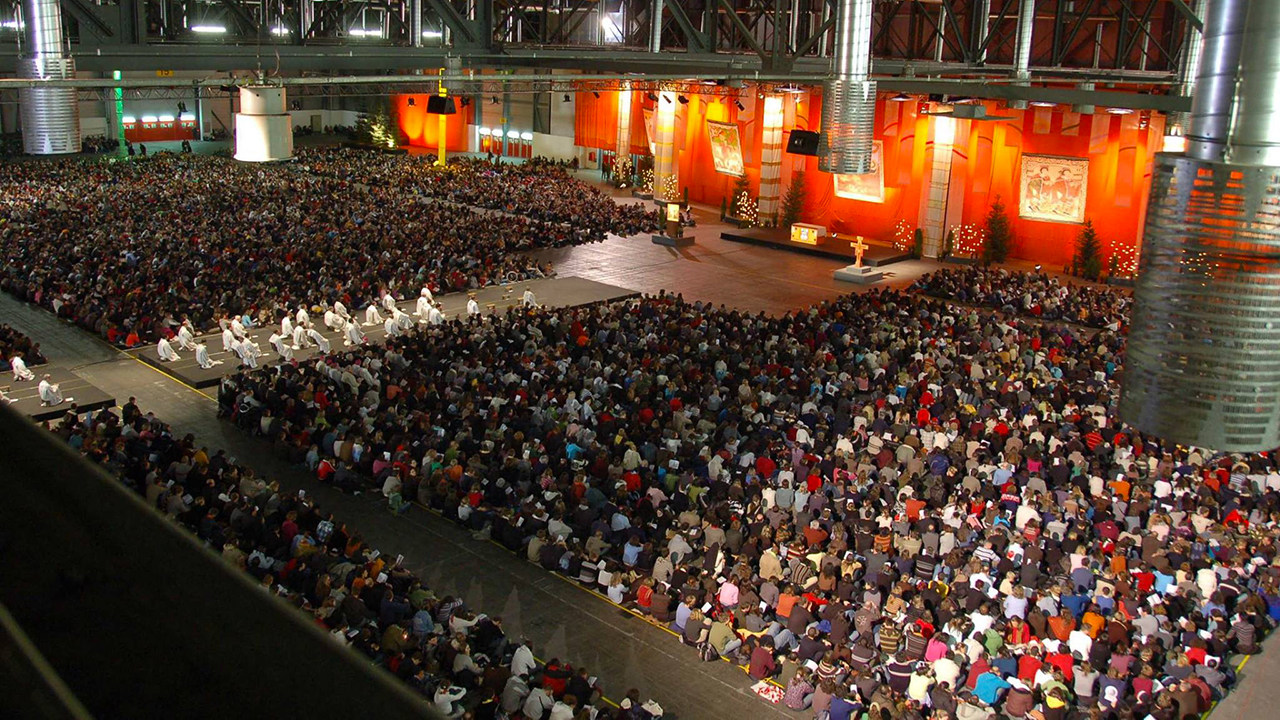 40'000 jeunes de toute l'Europe avaient envahi Palexpo pour le passage du nouvel an 2007-2008 | © W. Klemens / facebook.com/taize