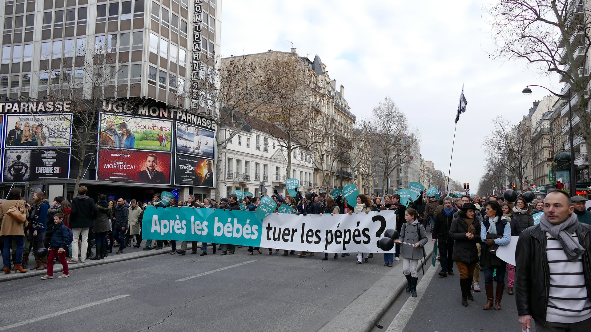 La "Marche pour la Vie", le 25 janvier 2015 à Paris (Photo: Peter Potrowl/CC BY-SA 4.0)
