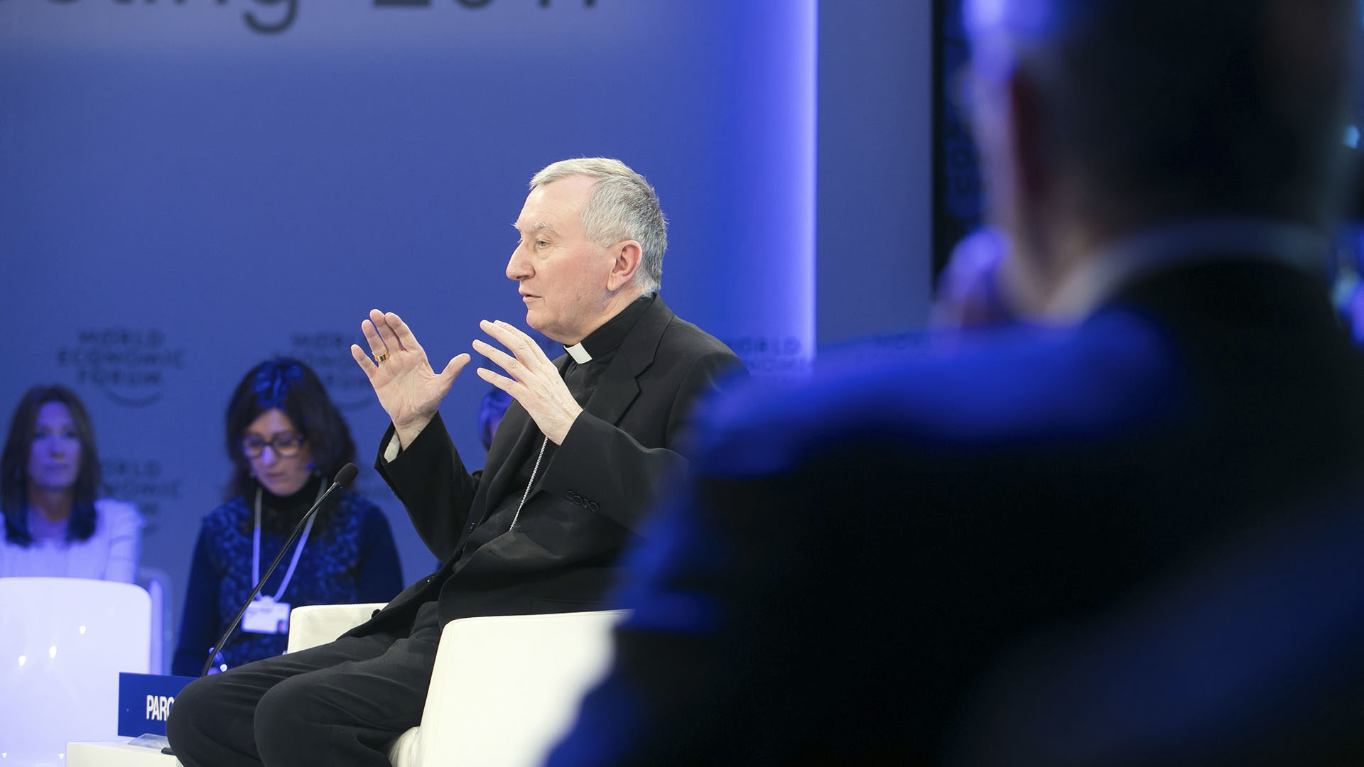 Le cardinal Pietro Parolin est le chef se la  diplomatie du Saint-Siège, ici lors du Forum économique mondial, à Davos. (Photo: Flickr/WEF-Ciaran McCrickard/CC BY-NC-SA 2.0) 