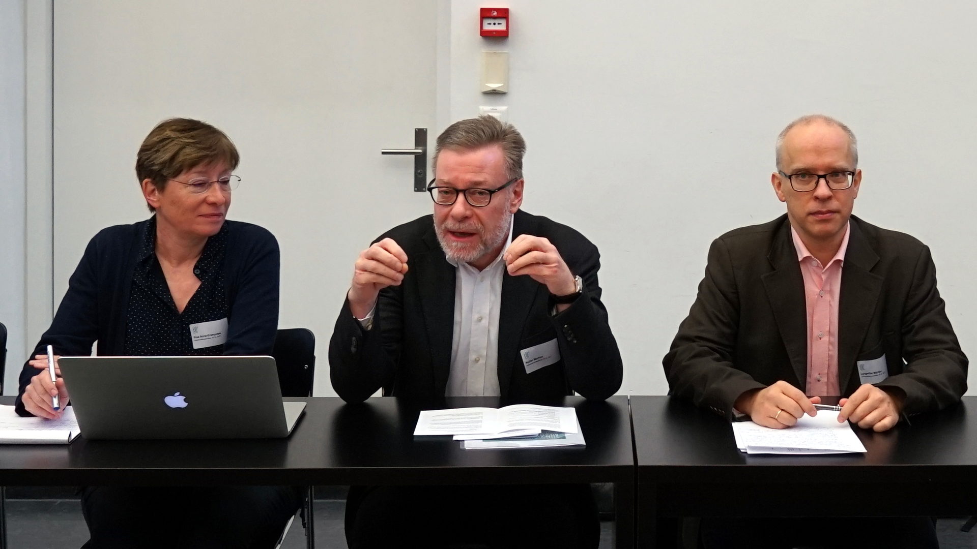 Anne-Françoise Praz, Markus Notter et Martin Lengwiler (Photo: Georges Scherrer)