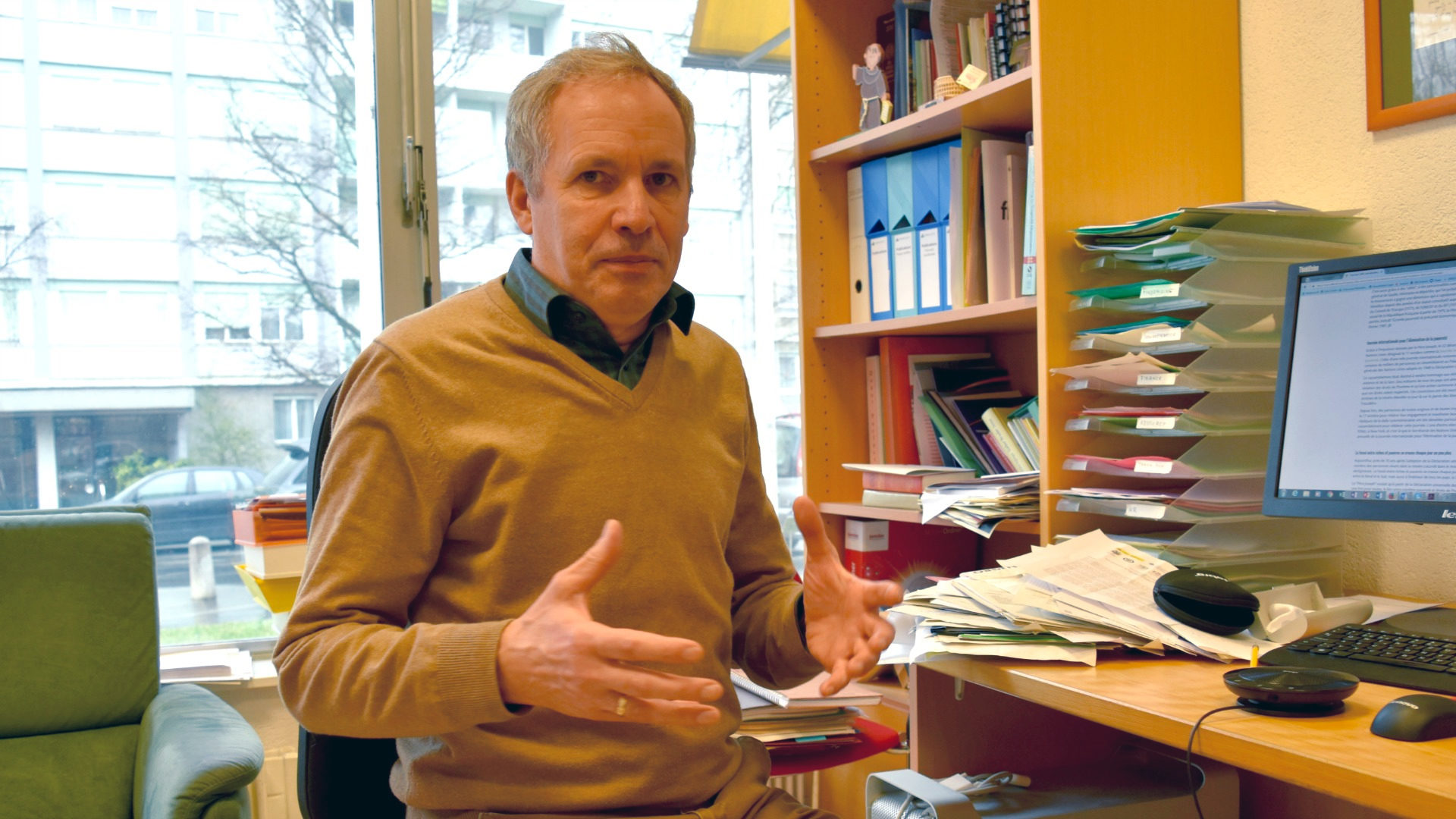 Le franciscain allemand Markus Heinze, directeur exécutif de Franciscans International à Genève (Photo:  Jacques Berset)