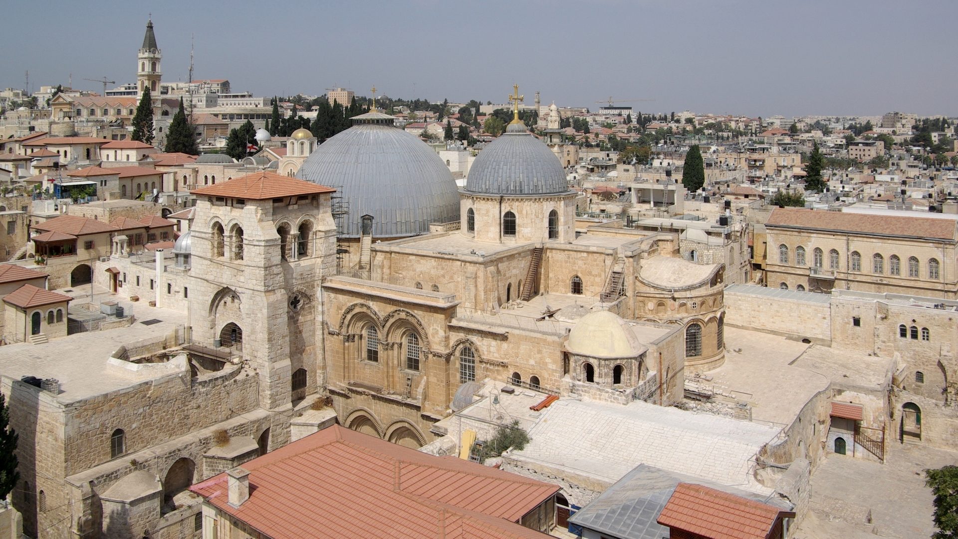 En février 2018, en signe de protestation, les Eglises avaient fermé la basilique du Saint-Sépulcre de Jérusalem  Photo:  wikimedia commons Berthold Werner CC BY-SA 3.0