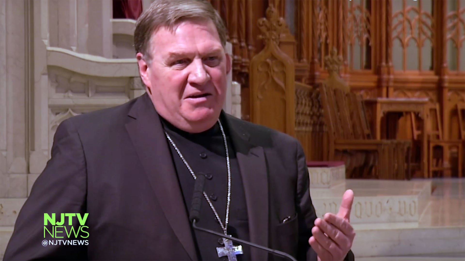 Mgr Joseph Tobin a été créé cardinal par le pape François en janvier 2017 (Capture d'écran: NewJerseyTV)