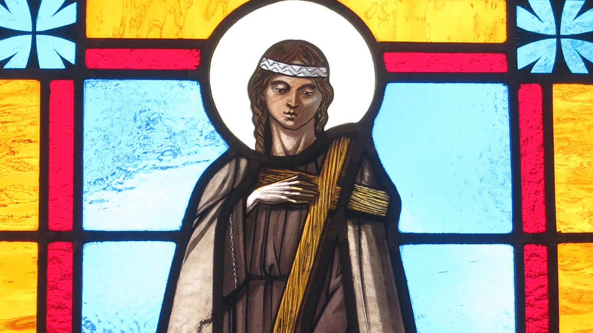 Sainte Kateri Tekawitha, protectrice du Canada,  première femme autochtone de l'Amérique du Nord à être canonisée (Photo:  www.franciscanmedia.org)