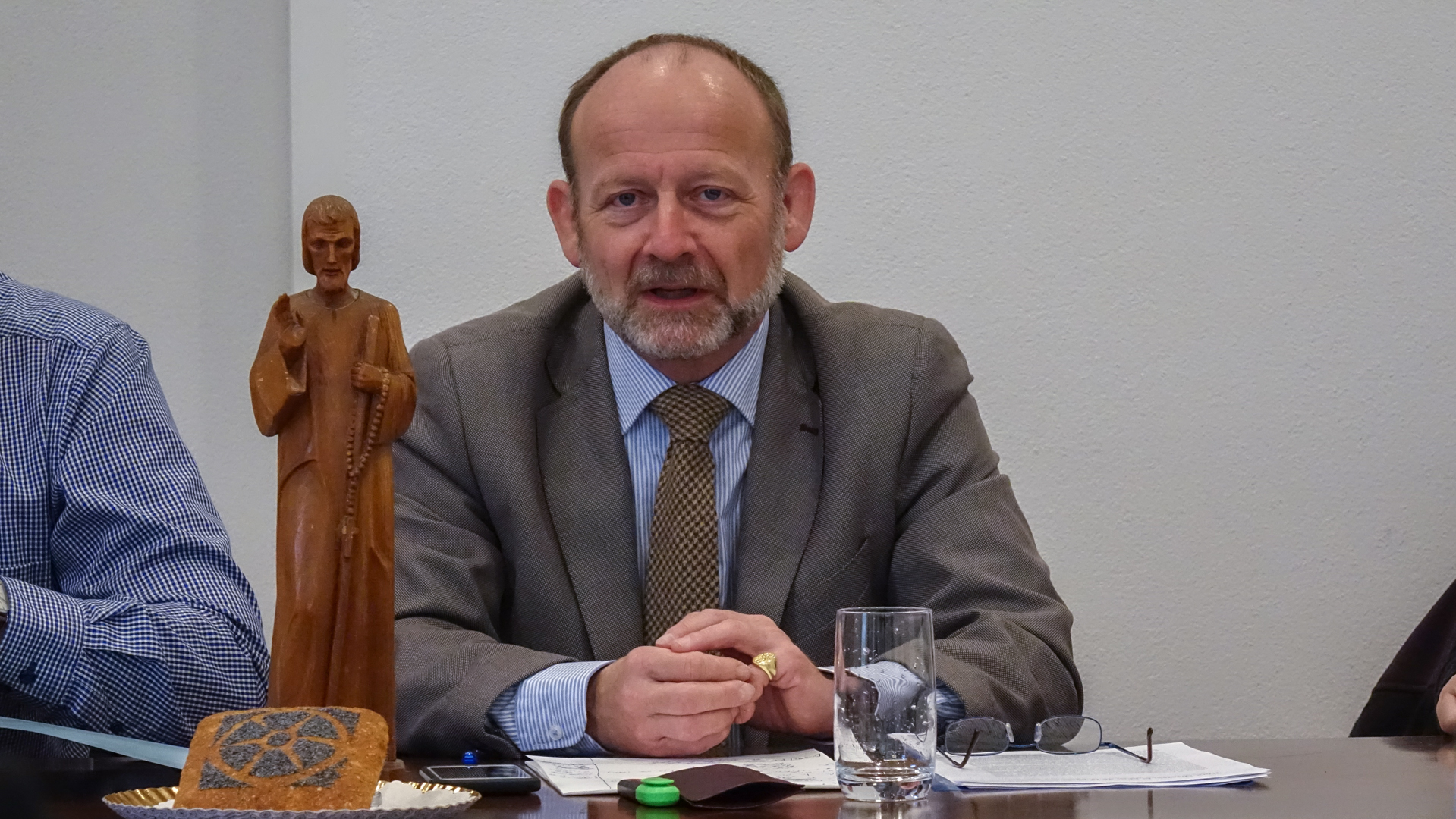 Le conseiller national fribourgeois Dominique de Buman est vice-président de l'association des amis de Frère Nicolas (photo Maurice Page)