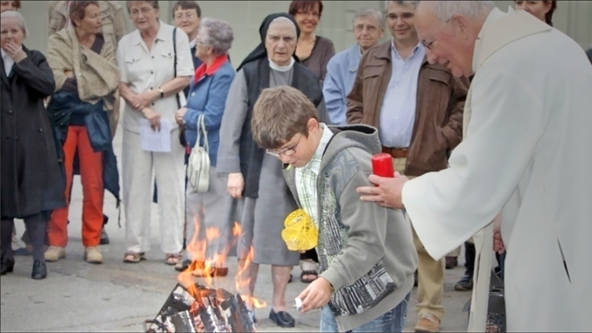 En 2011, le Feu pascal avait rassemblé plus d'une centaine de personnes de toutes confessions chrétiennes (Photo: cath.ch/archives)