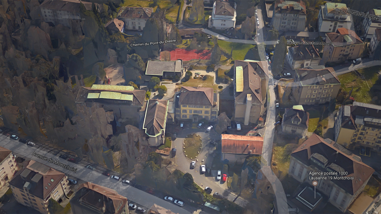 La vente de l'institut Mont-Olivet de Lausanne est au cœur d'une "rocambolesque partie de Monopoly" (Photo: Google Map)