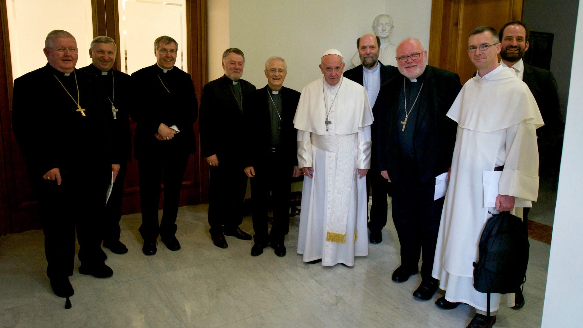 Le pape recevant les membres du comité permanent de la COMECE en vue de la rencontre "Rethinking Europe" d'octobre 2017. (Photo: Comece)