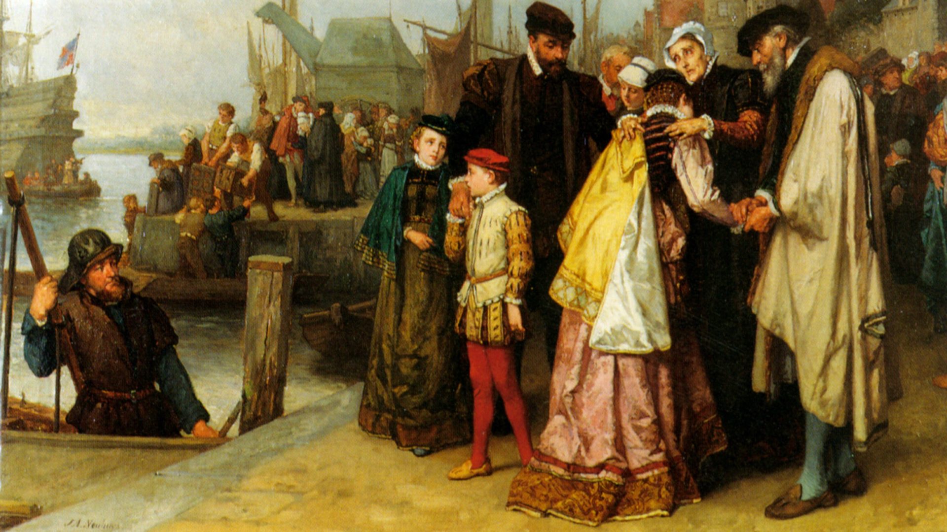 Des centaines de milliers de Huguenots ont quitté la France entre les XVI et le XVIIe siècles (dr)