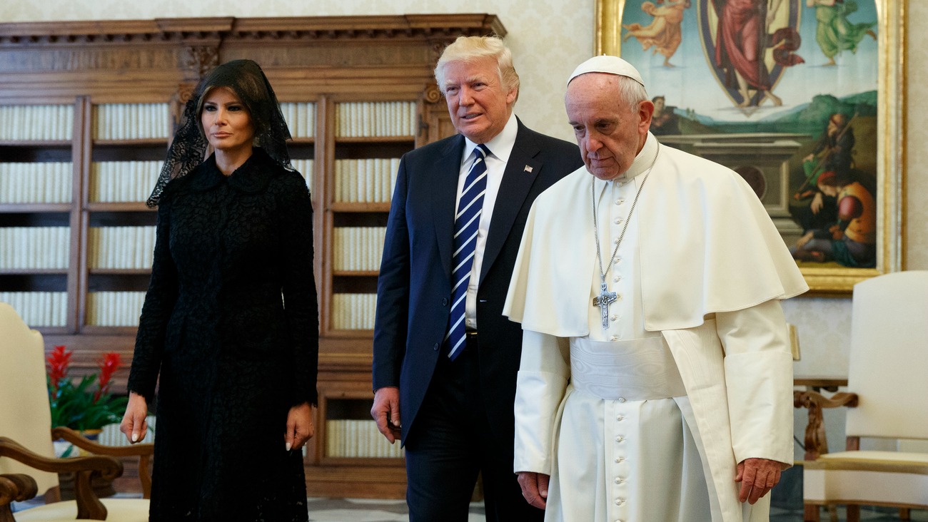 L'ambiance était quelque peu tendue lors de la rencontre entre le pape François et le président Trump le 24 mai 2017 | © Keystone