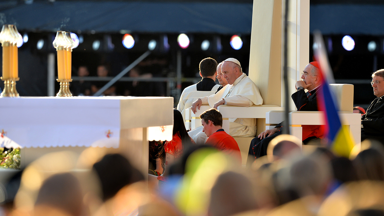 Le pape François lors des JMJ de Cracovie en 2016 (© Mazur/episkopat.pl)