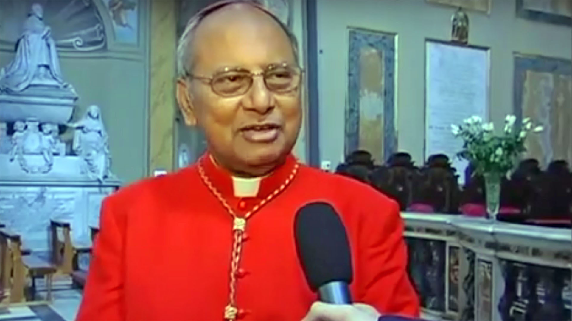 Mgr Albert Malcolm Ranjith, archevêque de Colombo au Sri-Lanka. (Capture d'écran: Youtube.com)