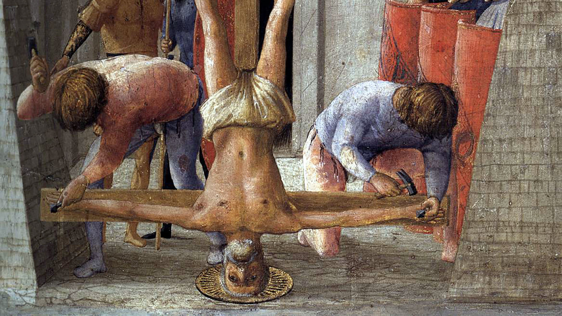 Peint par Masaccio, le martyre de saint Pierre a eu lieu en 67, soit 3 ans après les premiers martyrs de Rome. (Wikimedia Commons/LDD)