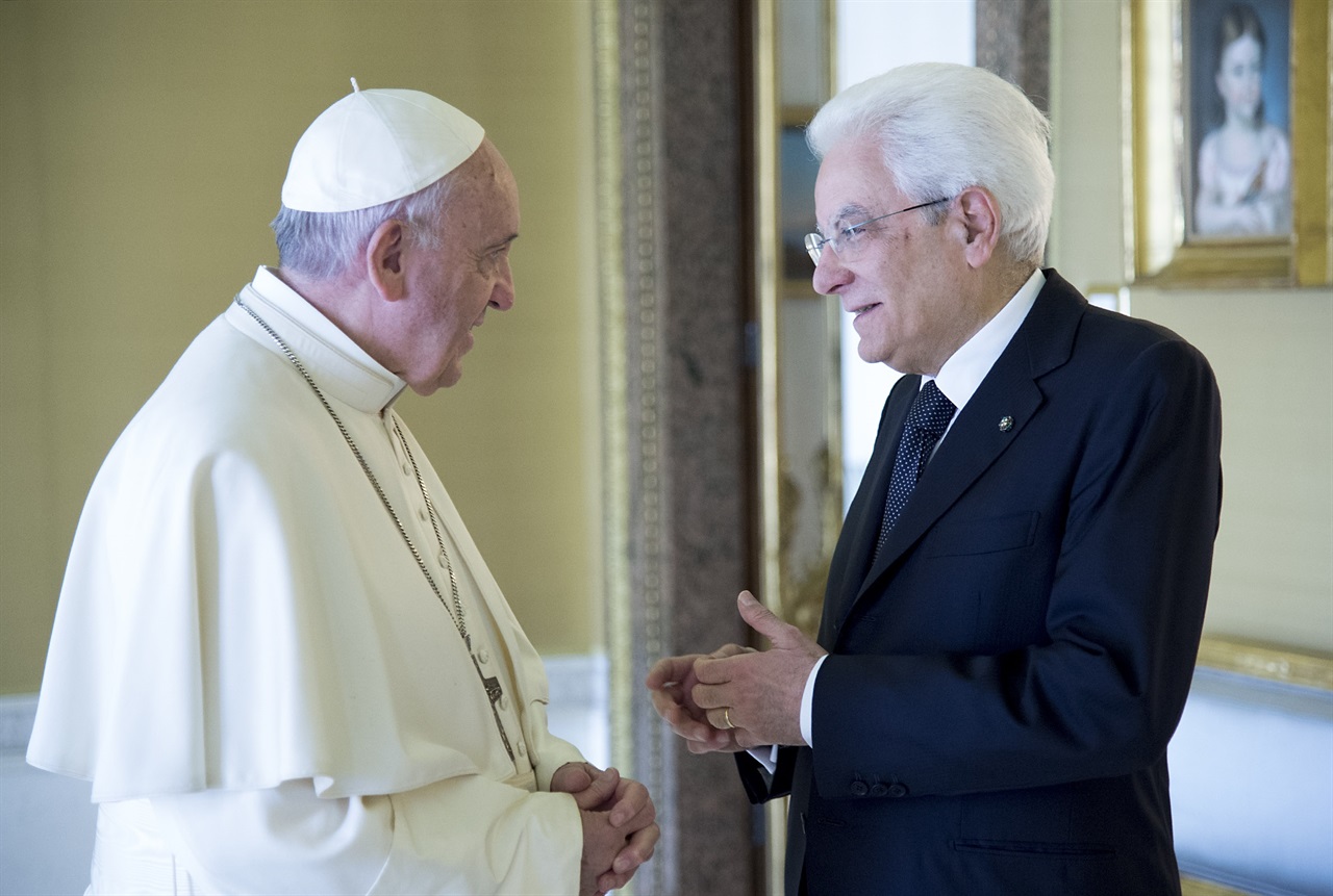 Le pape François et le président italien Sergio Mattarella | Photo: Presidenza della Repubblica 