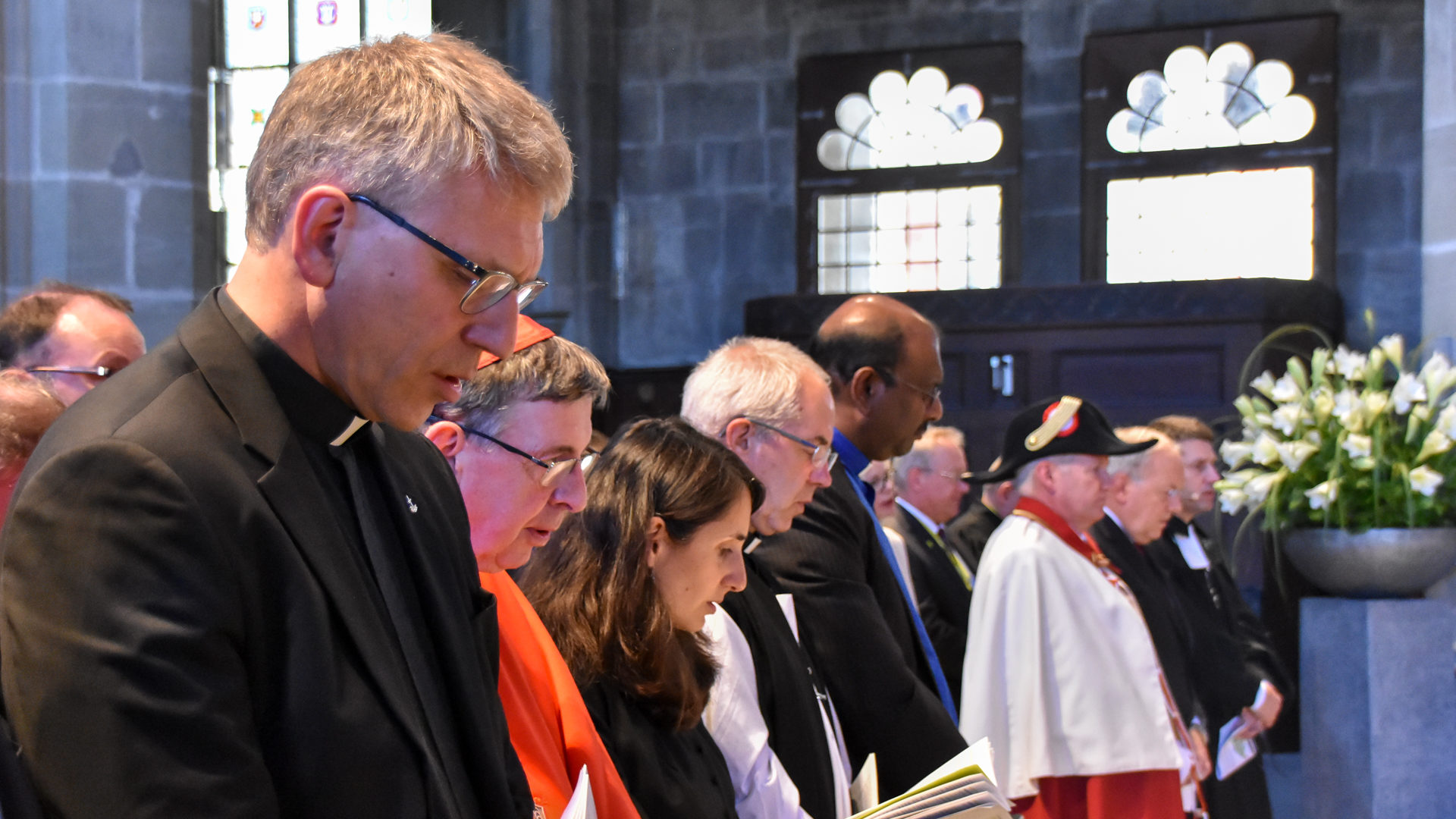 Les représentants des diverses Eglises lors du jubilé de la Réforme à Berne (photo Maurice Page) 