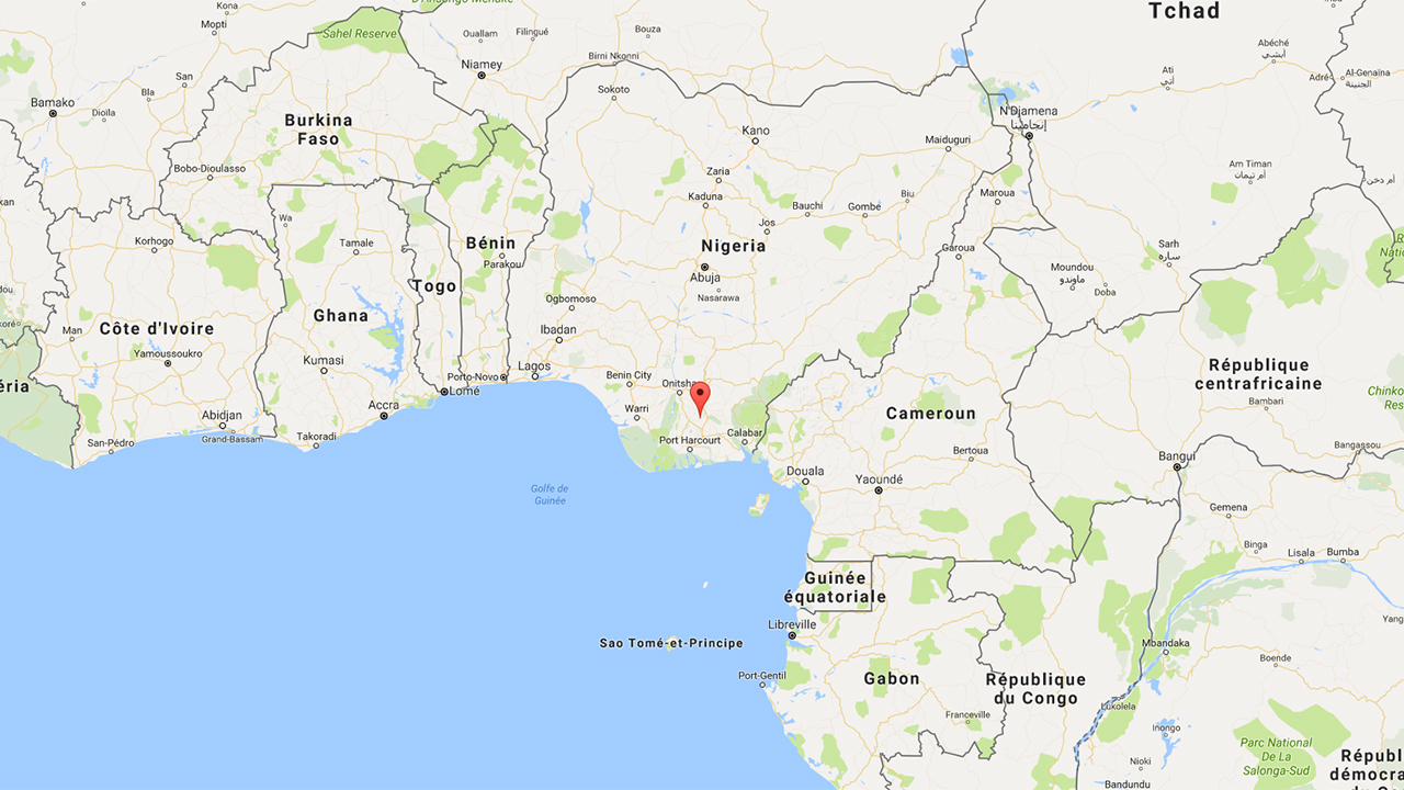 Le diocèse d’Ahiara, au sud du Nigeria (Illustration: Google map)