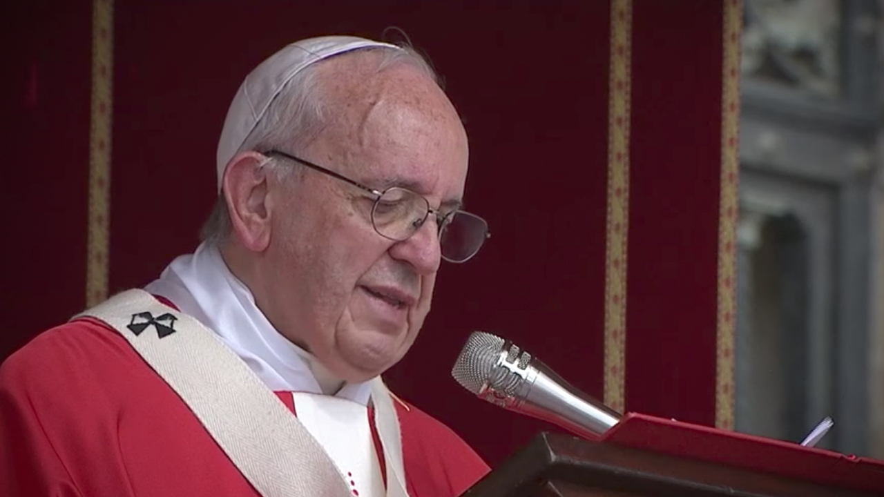 Le pape, lors de la fête de saints Pierre et Paul, le 29 juin 2017 (© CTV)