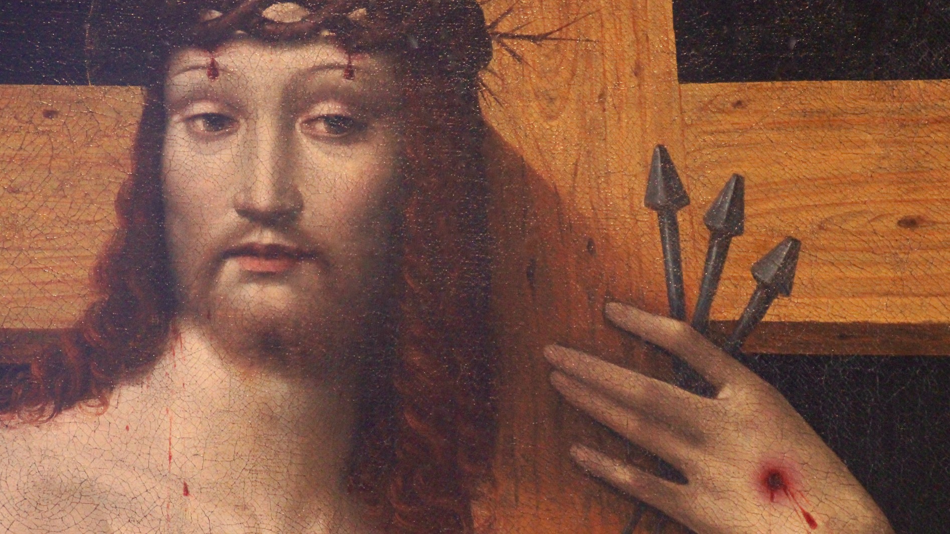 Christ de douleurs tenant la croix, Andrea Piccinelli, XVIe siècle)