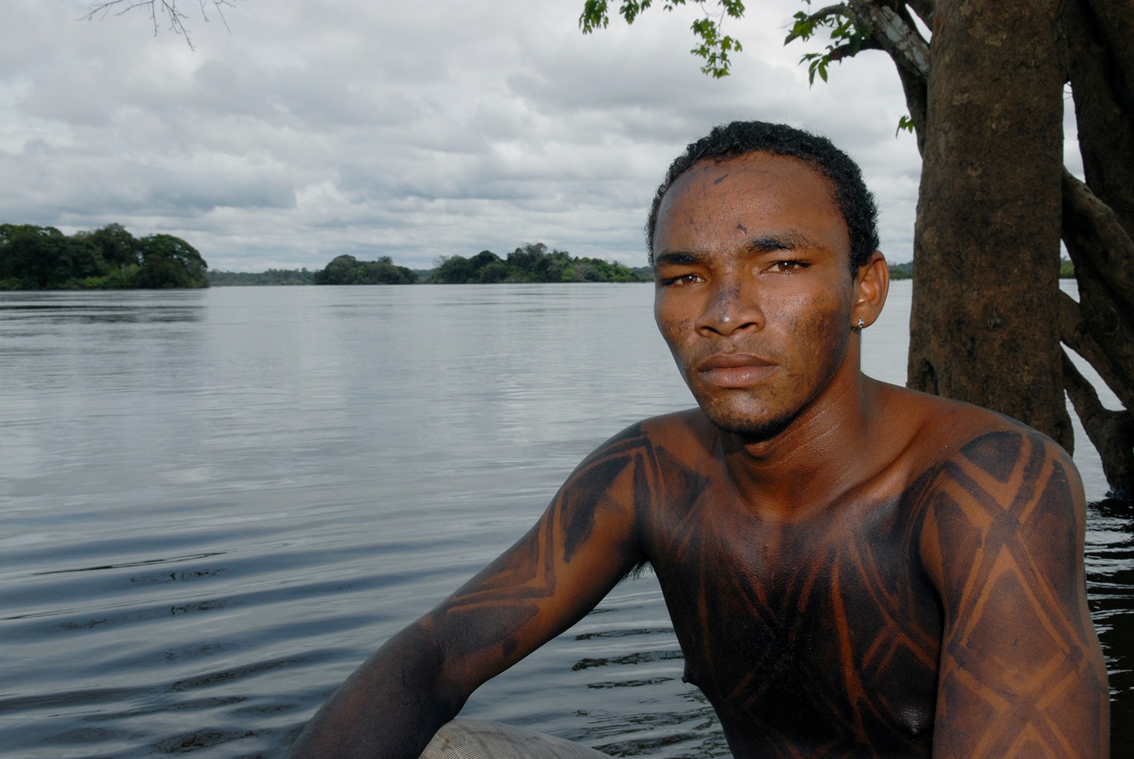 Un indien de la communauté indigène Kaiapo (Amazonie, Brésil). (Photo: J.C. gerez