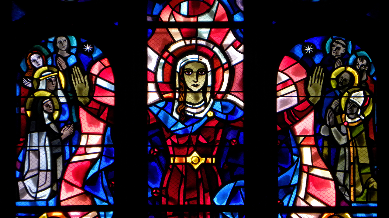 Cathédrale de Sion L’Assomption de Marie dans le ciel, d'Auguste Wanner  (Photo: Josef Sarbach)