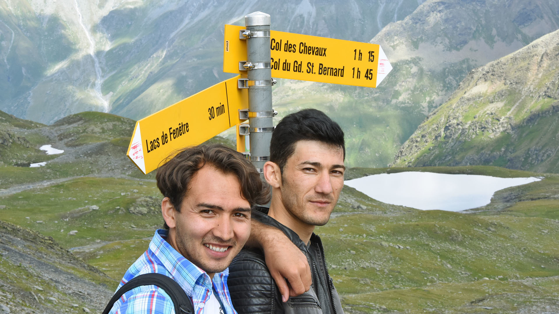 Pèlerinage alpins 2017: Petite pause au Col du Bastillon. (Photo: Grégory Roth)