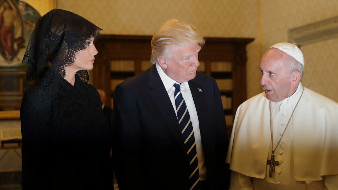 Des zones d'ombres existent dans les relations entre le pape François et Donald Trump (Photo:AP Alessandra Tarantino/Keystone)