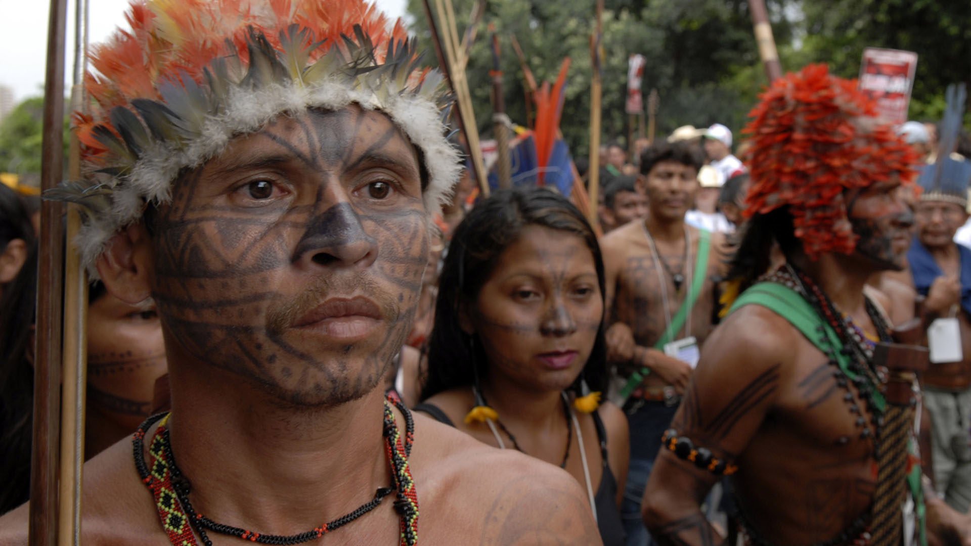 Brésil: Les indiens Kaiowa font partie des populations indigènes bénéficiant des droits ancestraux à la terre,  inscrits dans la Constitution fédérale de 1988 (Photo: Jean-Claude Gerez)