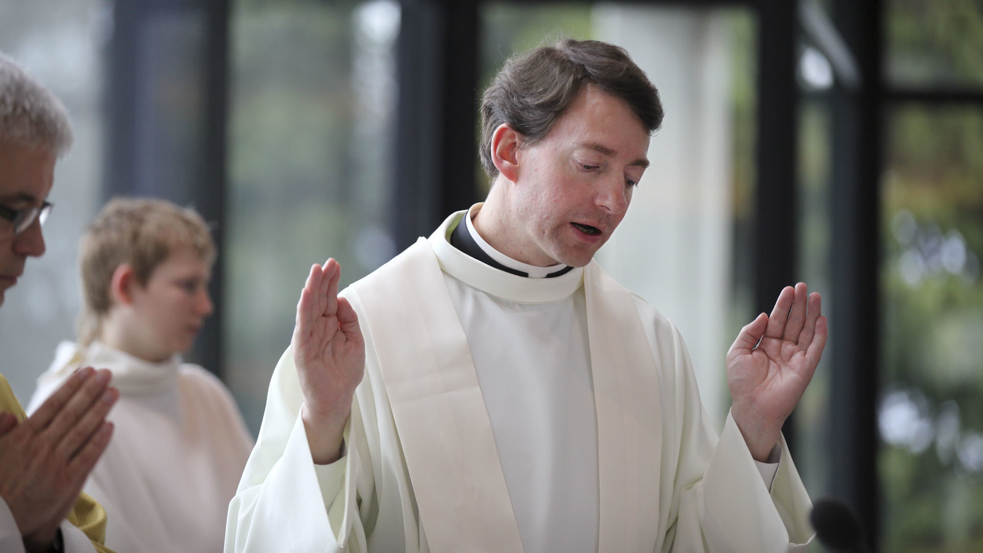 L'abbé Jean Glasson, ici lors d'une rencontre inter secteurs des Equipes Notre-Dame en 2016, sera installé par Mgr Morerod. (photo: B. Hallet)