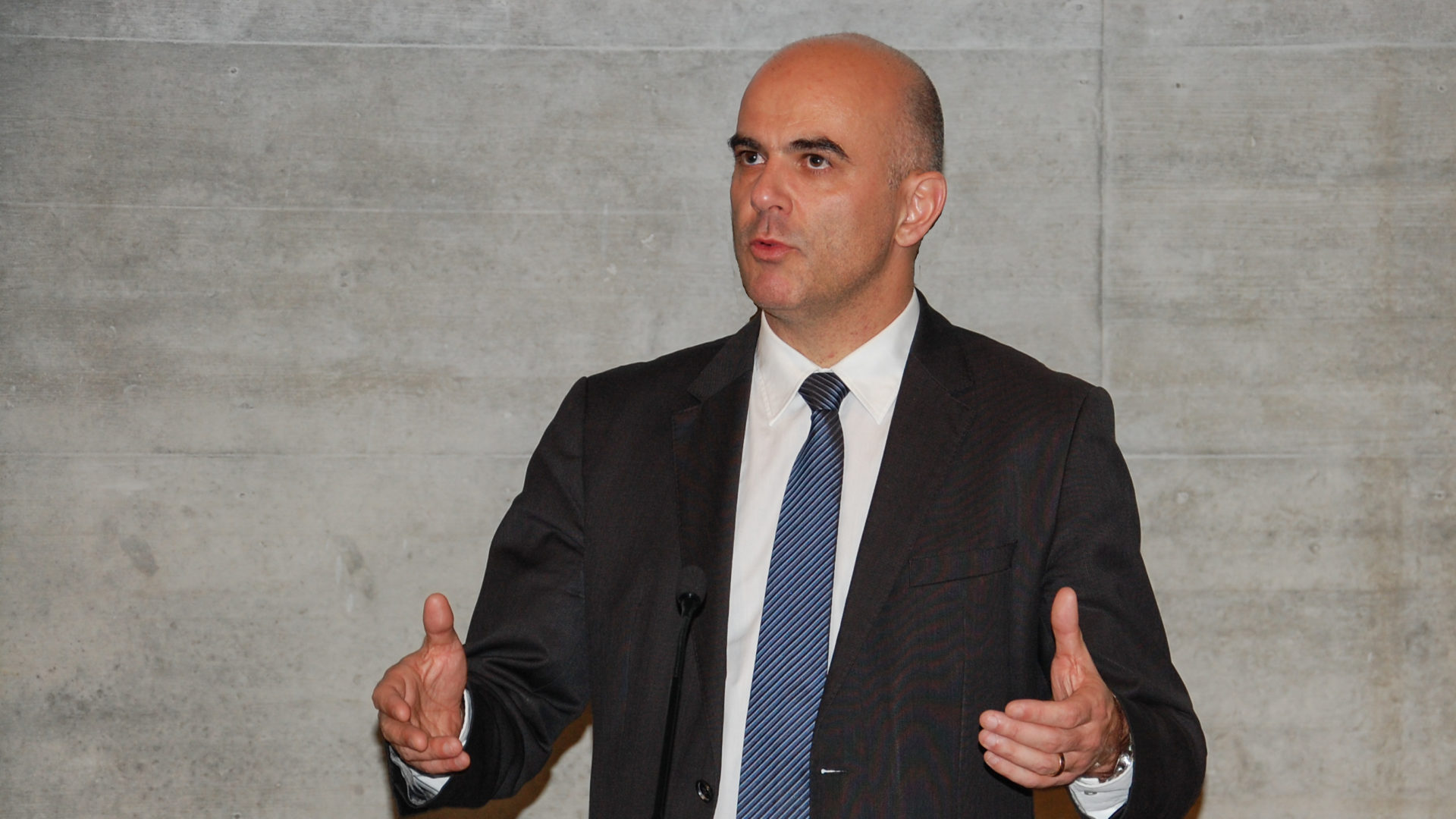 Le conseiller fédéral Alain Berset, chef du Département fédéral de l'intérieur (DFI)  | ©Jacques Berset)